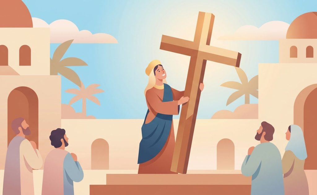 Sainte Croix - Illustration prière catholique